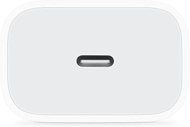Apple 20W USB-C Compact Power Adapter: Fast and Convenient Charging, Type C Wall Charger
