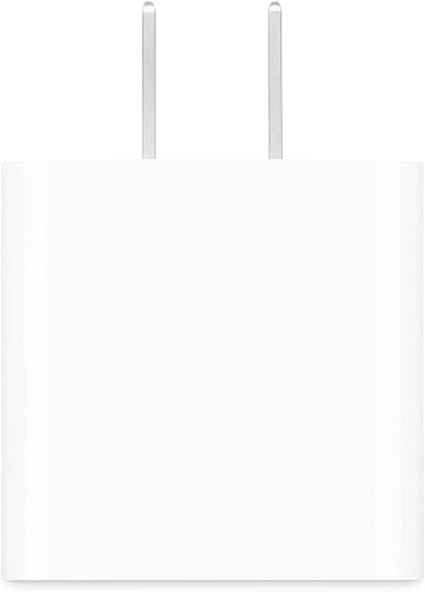 Apple 20W USB-C Compact Power Adapter: Fast and Convenient Charging, Type C Wall Charger