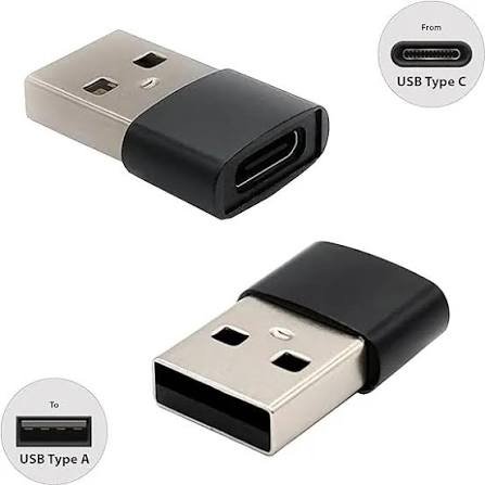 Type C to USB Converter Adapter 2.0 OTG Connector Mini Adapter - USB C Female to USB Male Convertor - Universal Compatibility With All Type C ports