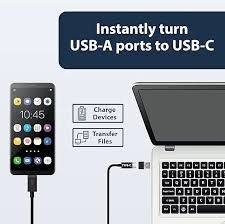 Type C to USB Converter Adapter 2.0 OTG Connector Mini Adapter - USB C Female to USB Male Convertor - Universal Compatibility With All Type C ports